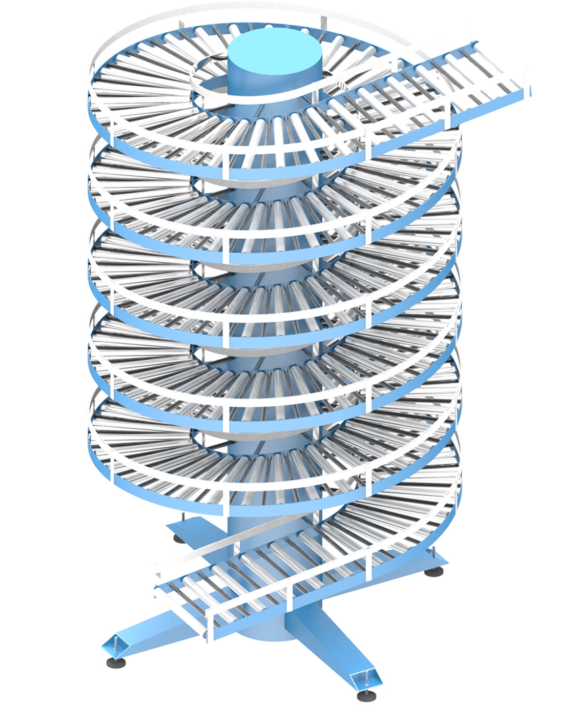 NEXUS Gravity roller spiral conveyor